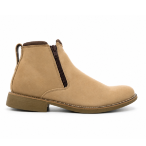 CHELSEA ZIPADA OFF WHITE CUERO NOBUCK