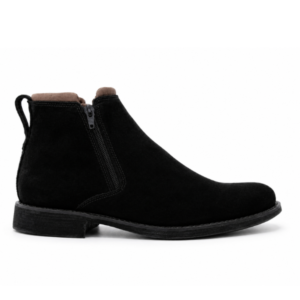 CHELSEA ZIPADA NEGRO CUERO NOBUCK